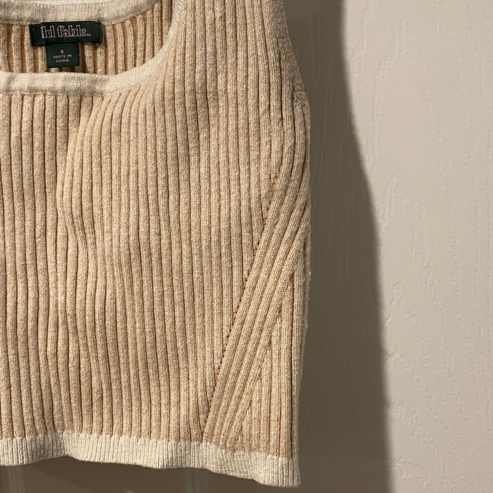 Wild Fable Ribbed Tan Tank Top - Picture 3 of 4